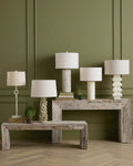 CURREY & COMPANY VESPERA MARBLE TABLE LAMP - Table