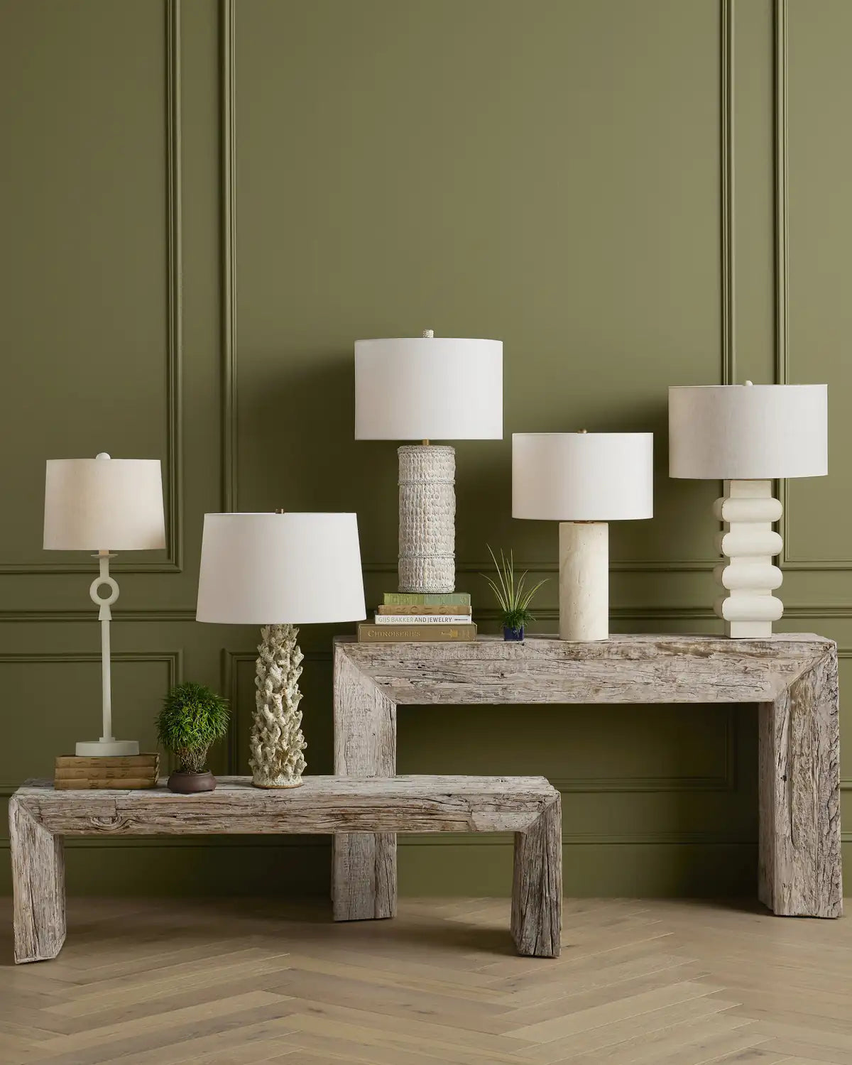 CURREY & COMPANY VESPERA MARBLE TABLE LAMP - Table