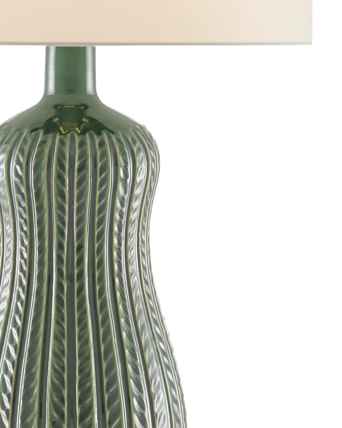 CURREY & COMPANY MAMORA GREEN TABLE LAMP - Table