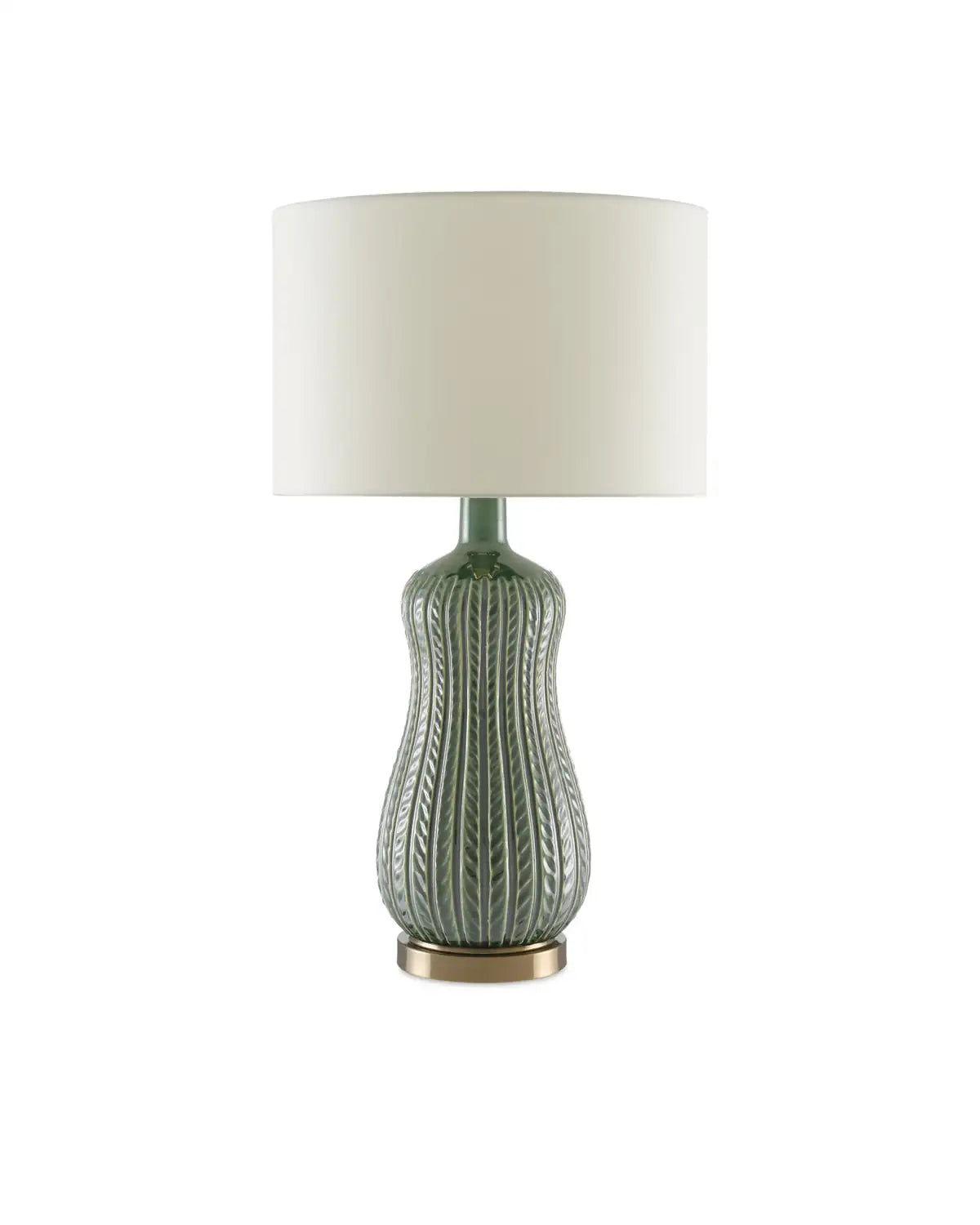 CURREY & COMPANY MAMORA GREEN TABLE LAMP - Table