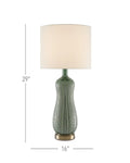 CURREY & COMPANY MAMORA GREEN TABLE LAMP - Table