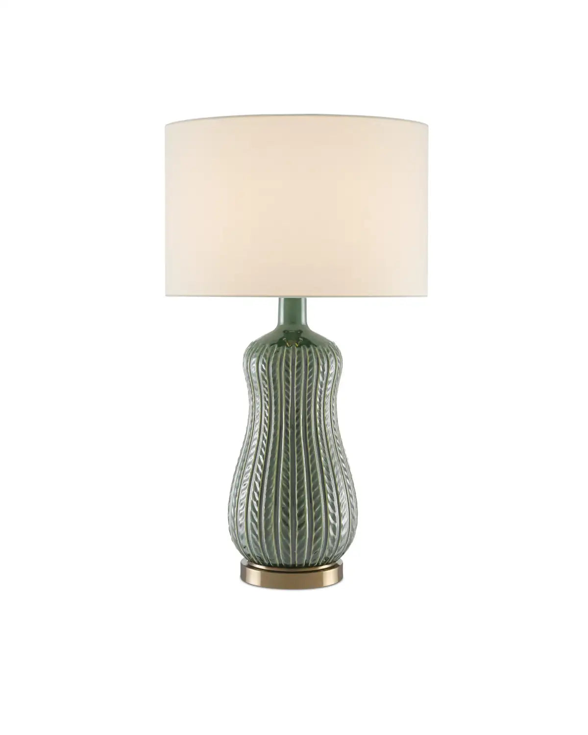 CURREY & COMPANY MAMORA GREEN TABLE LAMP - Table
