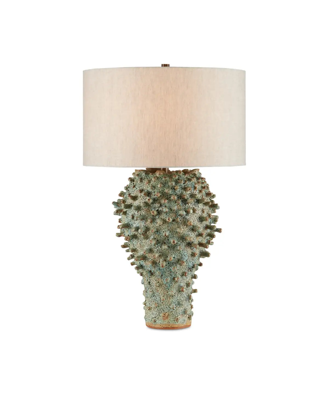 CURREY & COMPANY SEA URCHIN GREEN TABLE LAMP - Table