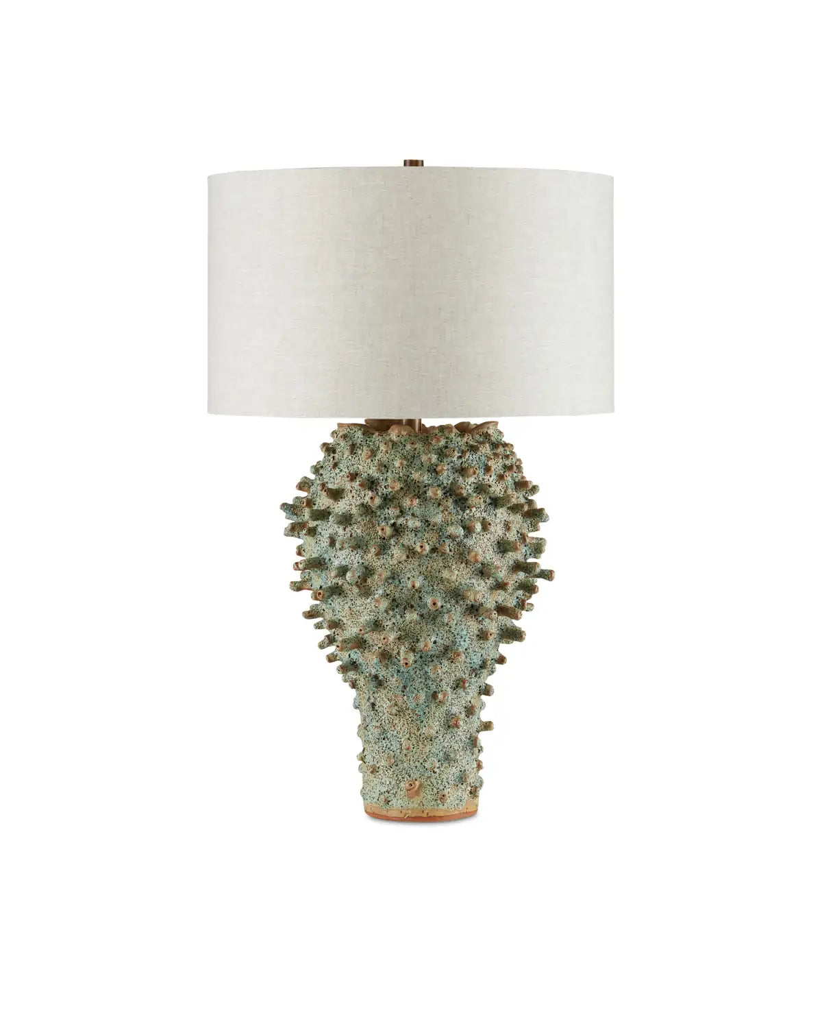 CURREY & COMPANY SEA URCHIN GREEN TABLE LAMP - Table