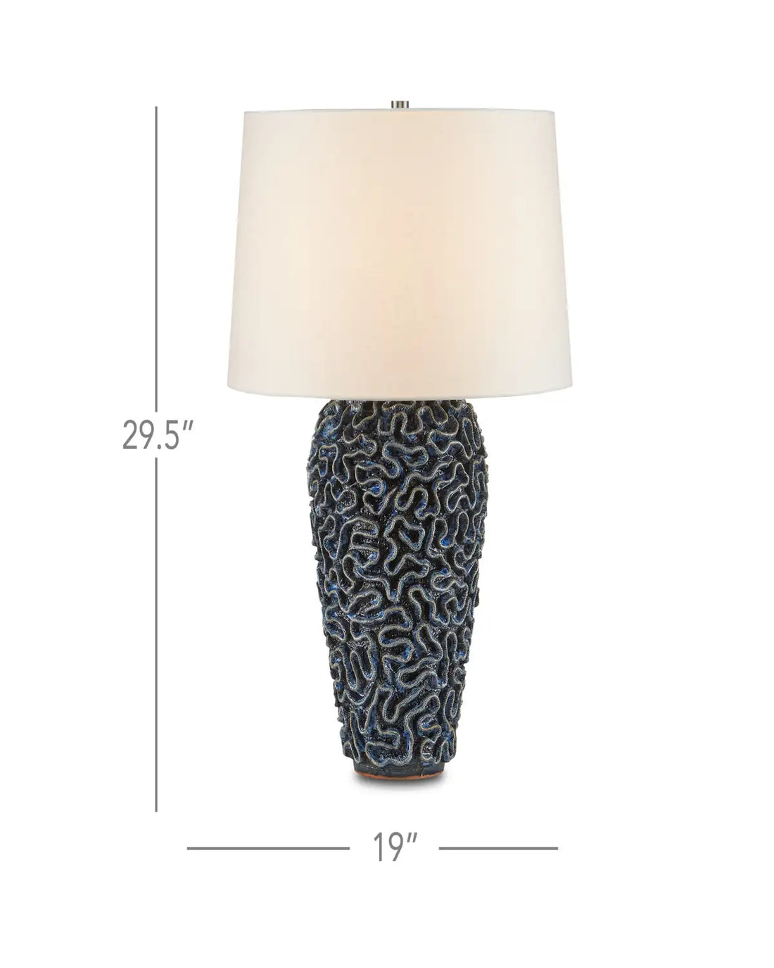 CURREY & COMPANY MILOS BLUE TABLE LAMP - Table