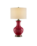 CURREY & COMPANY LILOU RED TABLE LAMP - Table