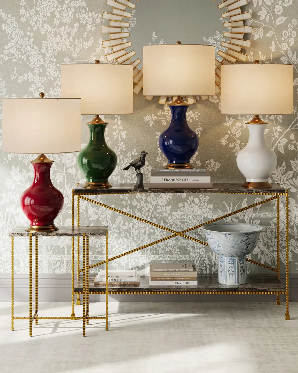 CURREY & COMPANY LILOU RED TABLE LAMP - Table