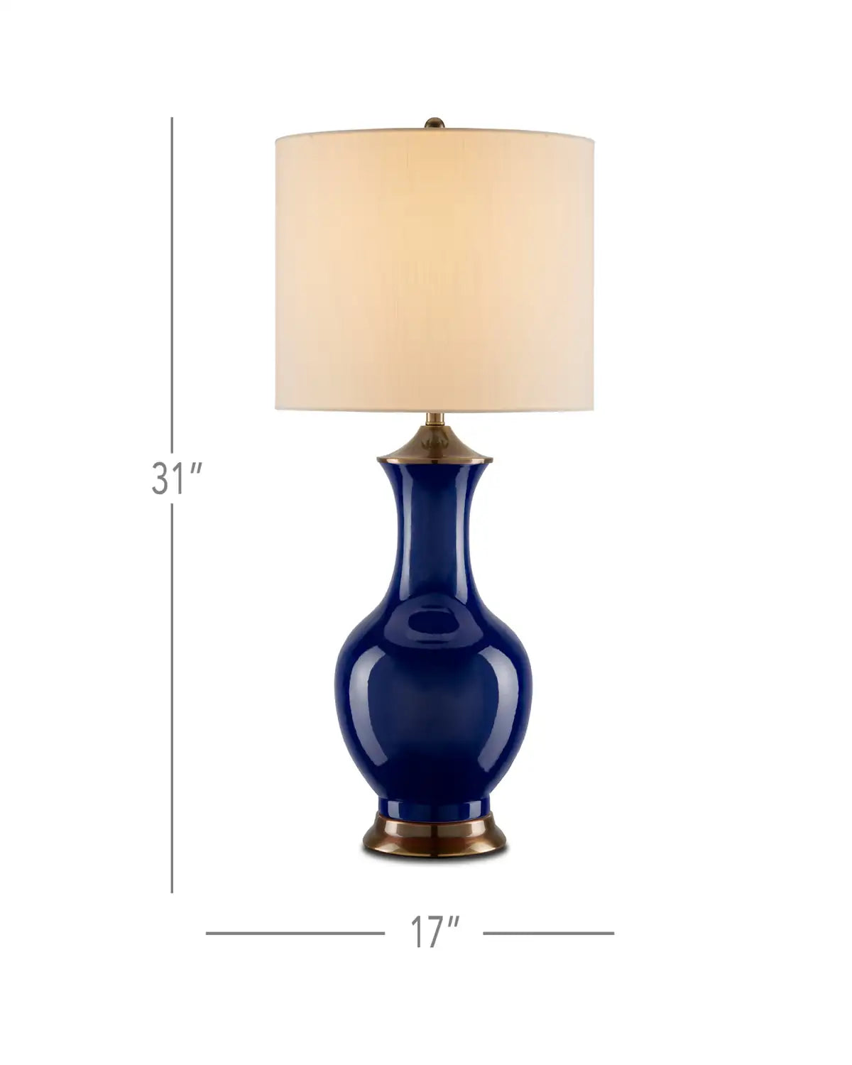 CURREY & COMPANY LILOU BLUE TABLE LAMP - Table