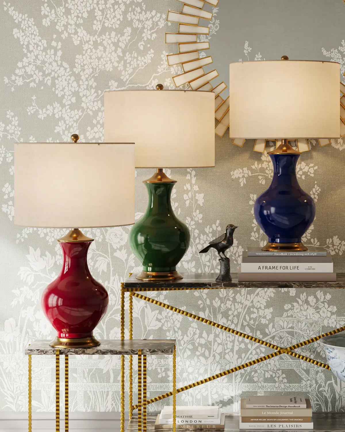 CURREY & COMPANY LILOU BLUE TABLE LAMP - Table