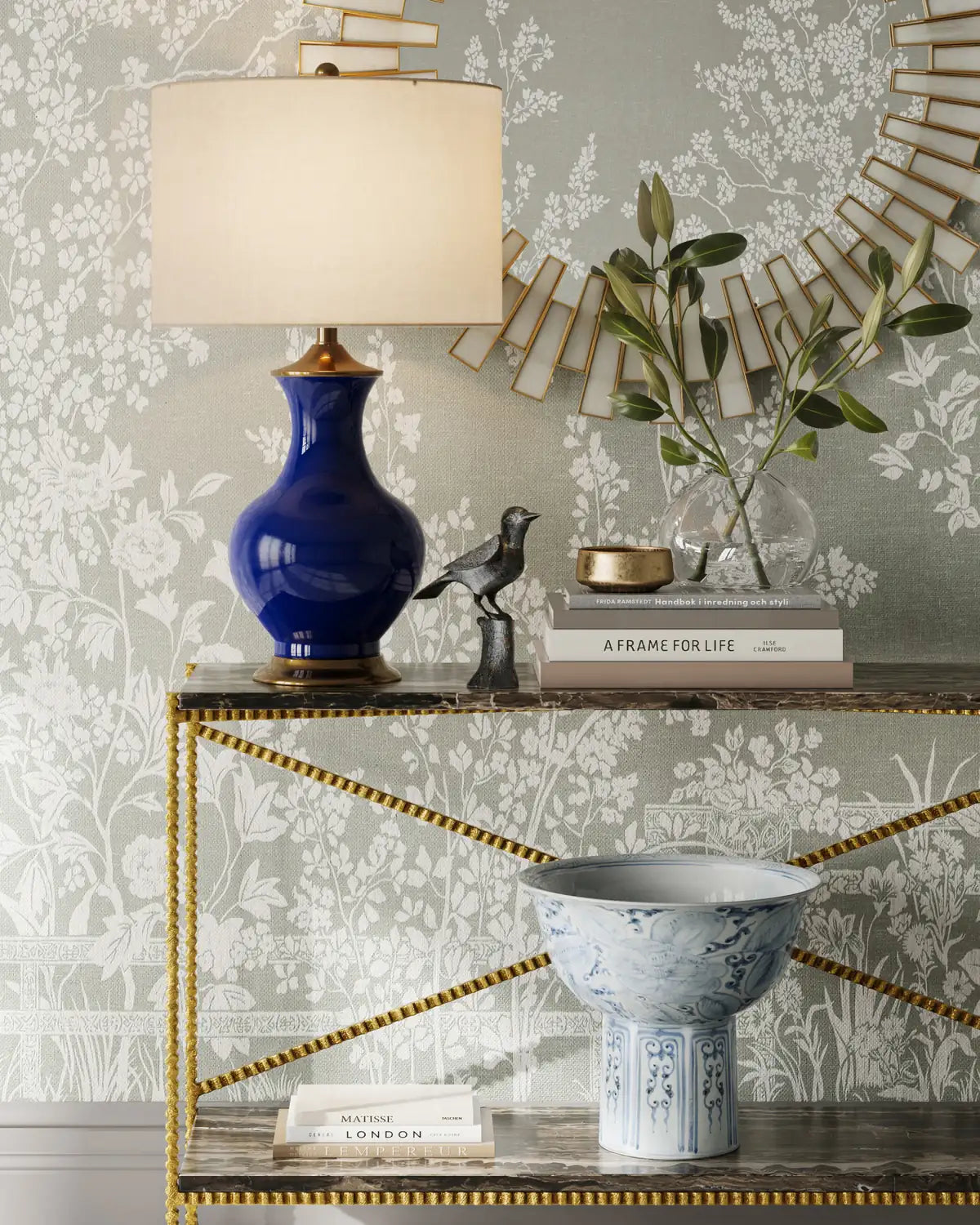CURREY & COMPANY LILOU BLUE TABLE LAMP - Table