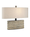CURREY & COMPANY INNKEEPER RUSTIC OVAL TABLE LAMP - Table