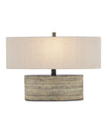 CURREY & COMPANY INNKEEPER RUSTIC OVAL TABLE LAMP - Table