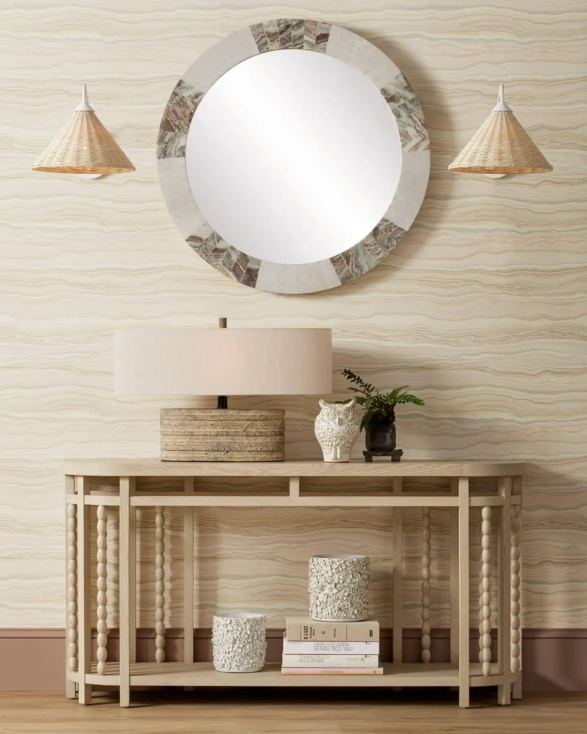CURREY & COMPANY INNKEEPER RUSTIC OVAL TABLE LAMP - Table
