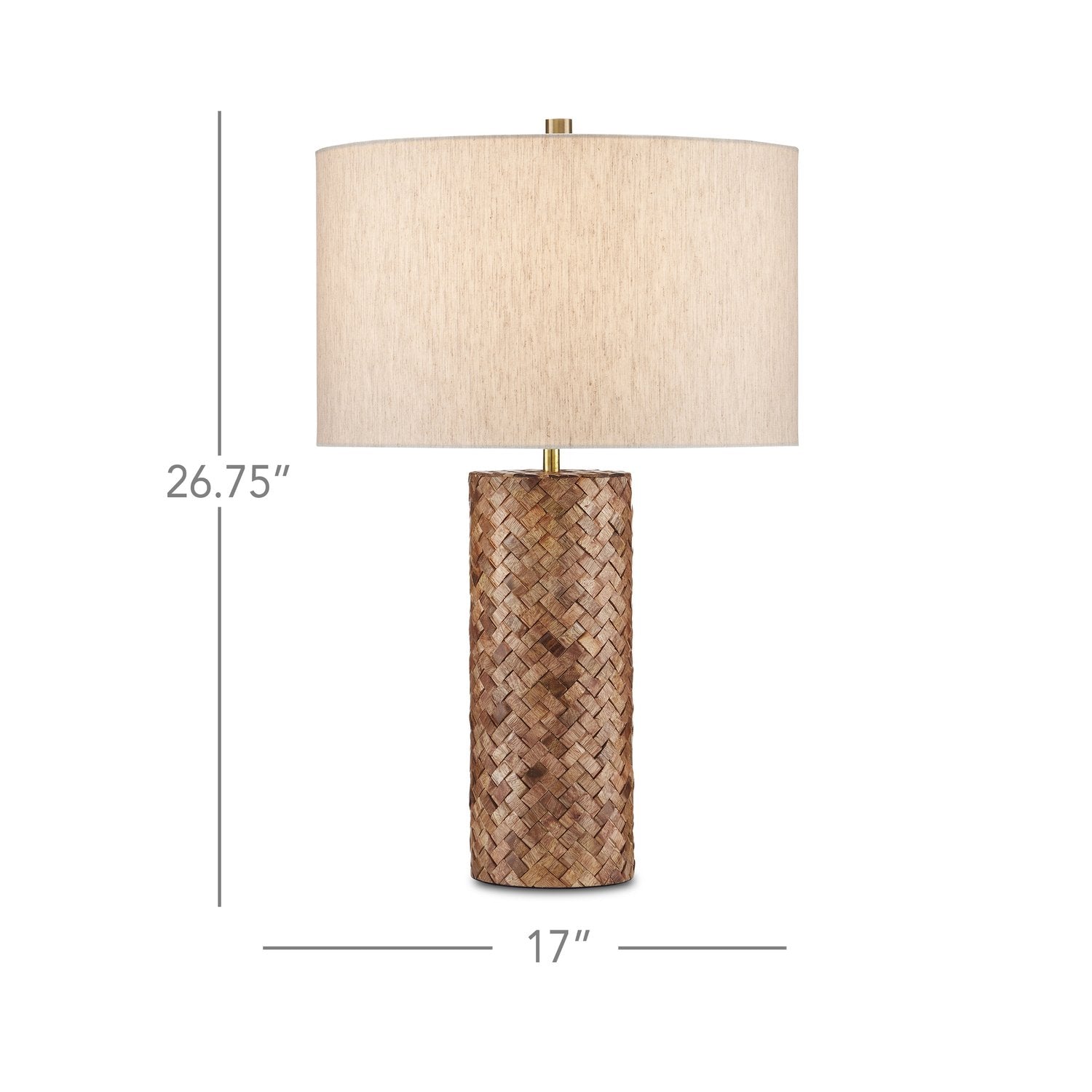 CURREY & COMPANY MERAKI WOOD TABLE LAMP - Table