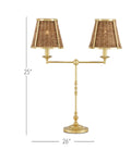 CURREY & COMPANY DEAUVILLE DESK LAMP - Table