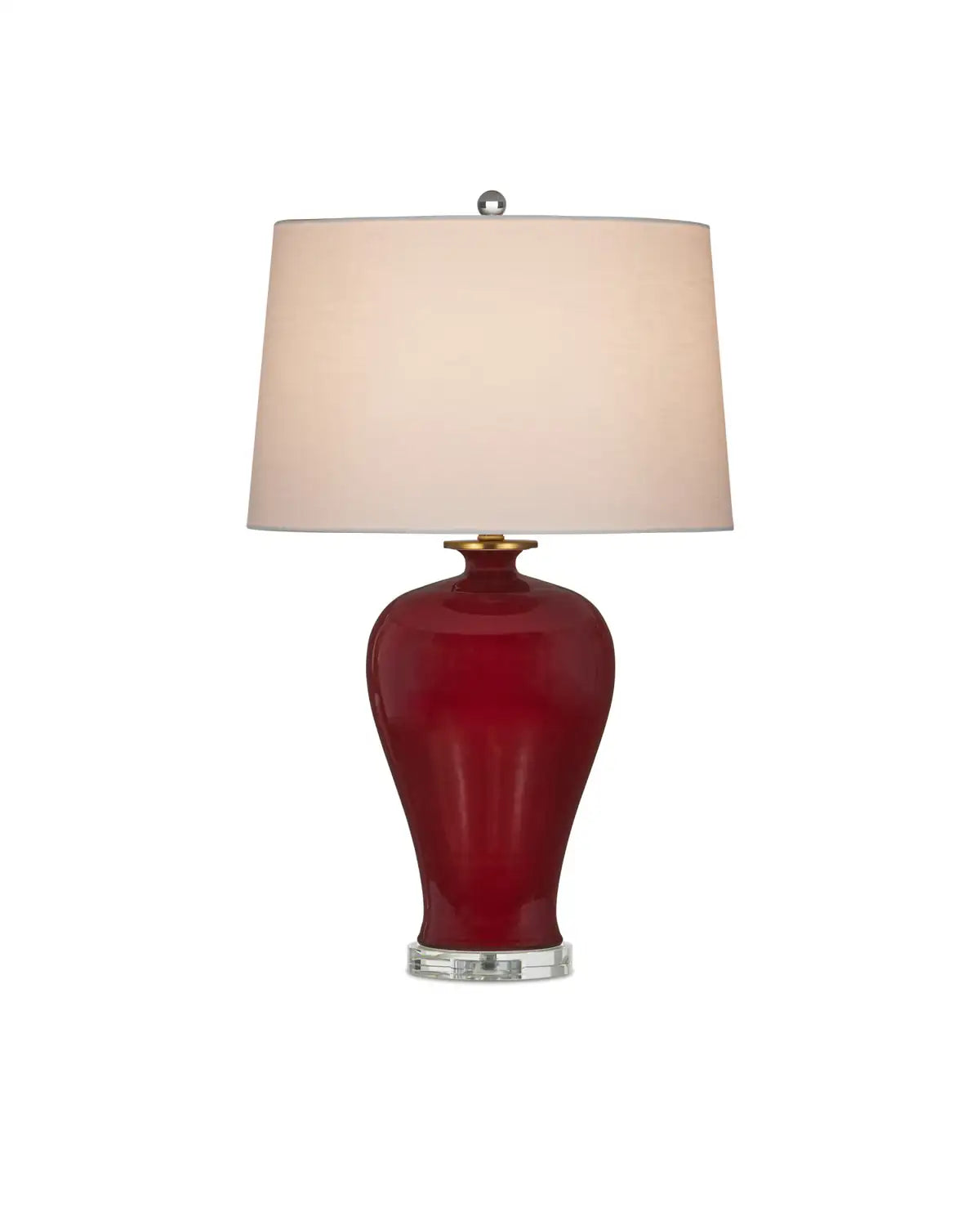 CURREY & COMPANY IMPERIAL RED TABLE LAMP - Table