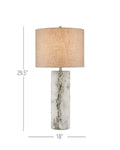 CURREY & COMPANY FAUX BIRCH TABLE LAMP - Table