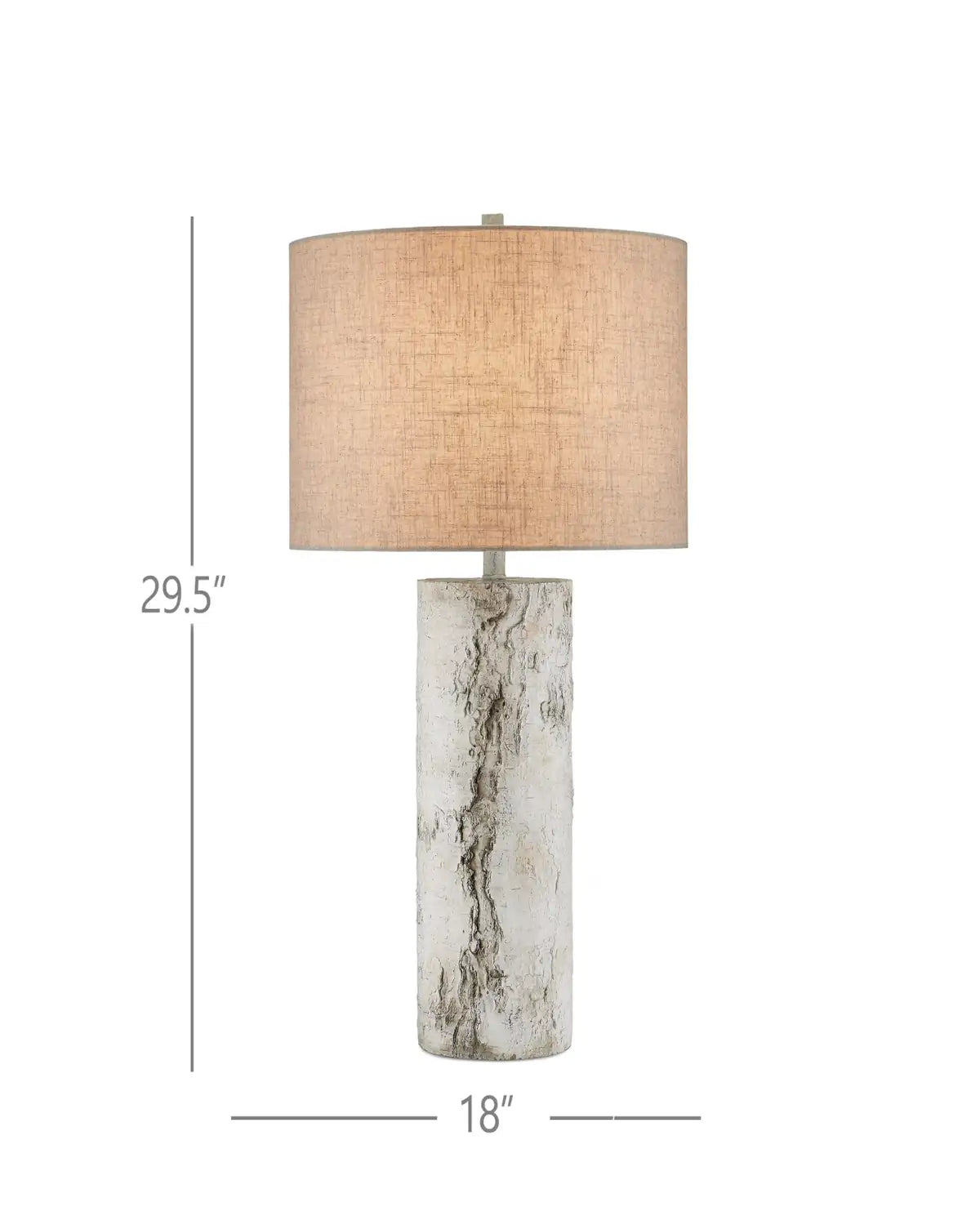 CURREY & COMPANY FAUX BIRCH TABLE LAMP - Table