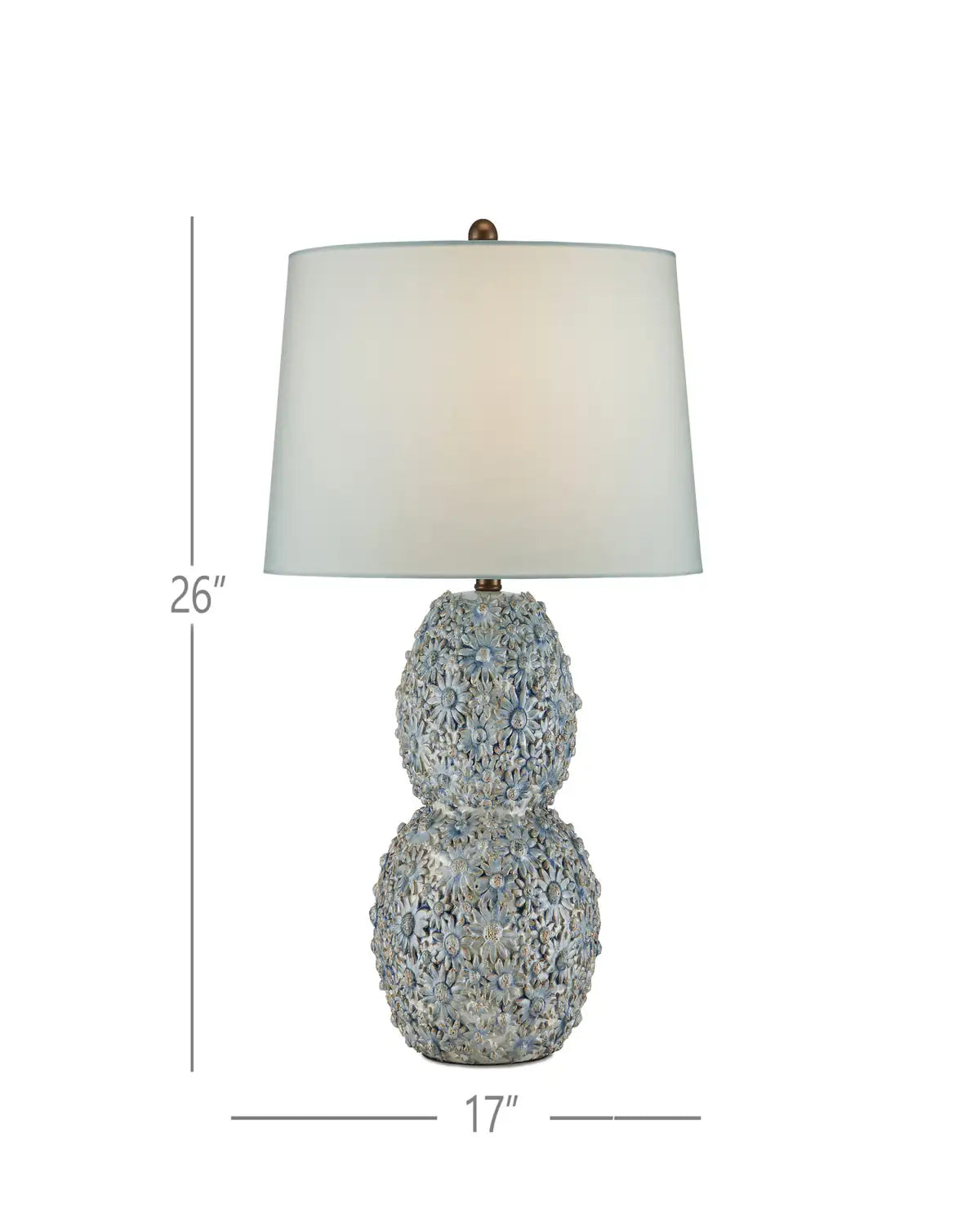 CURREY & COMPANY JESSAMINE BLUE TABLE LAMP - Table