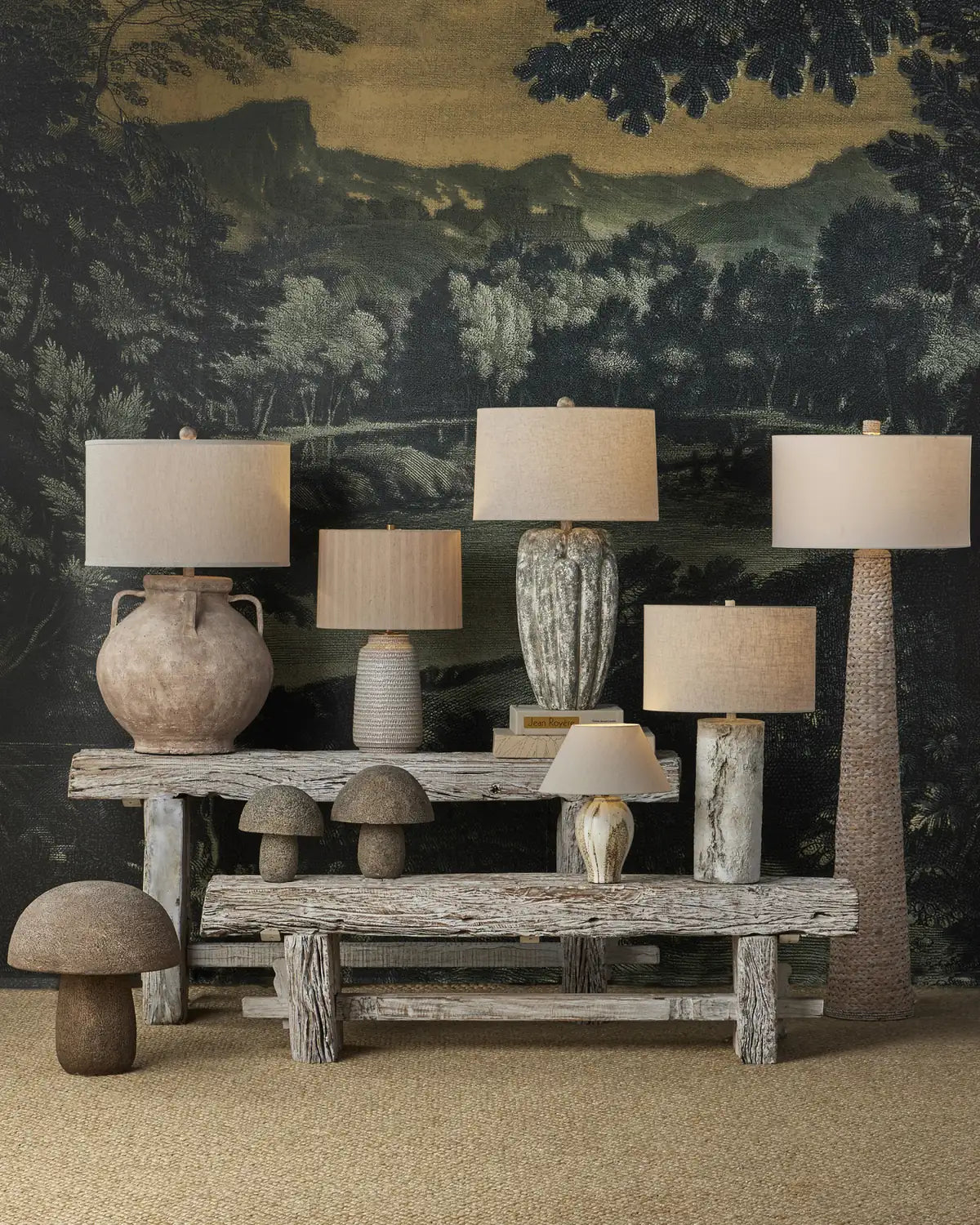 CURREY & COMPANY LATTE BEIGE TABLE LAMP - Table