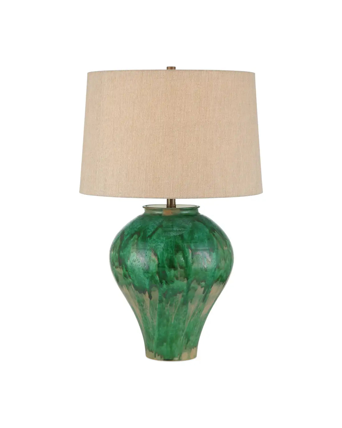 CURREY & COMPANY BLARNEY GREEN TABLE LAMP - Table