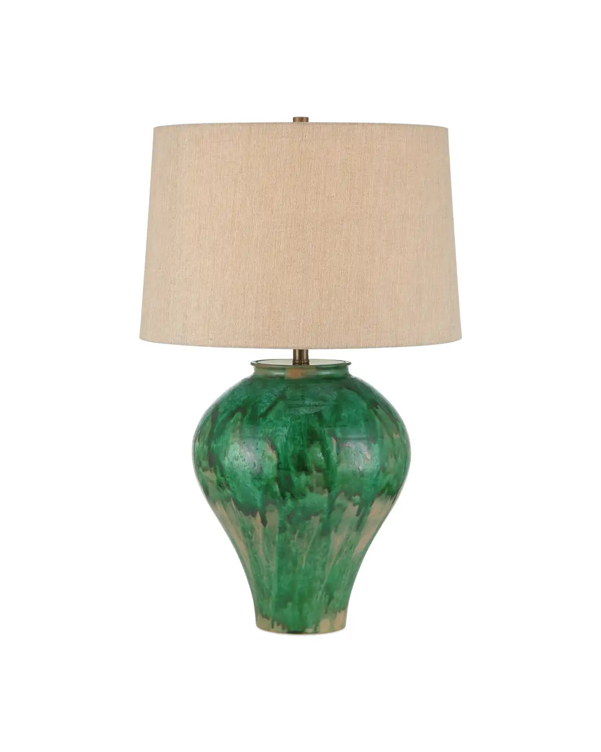 CURREY & COMPANY BLARNEY GREEN TABLE LAMP - Table