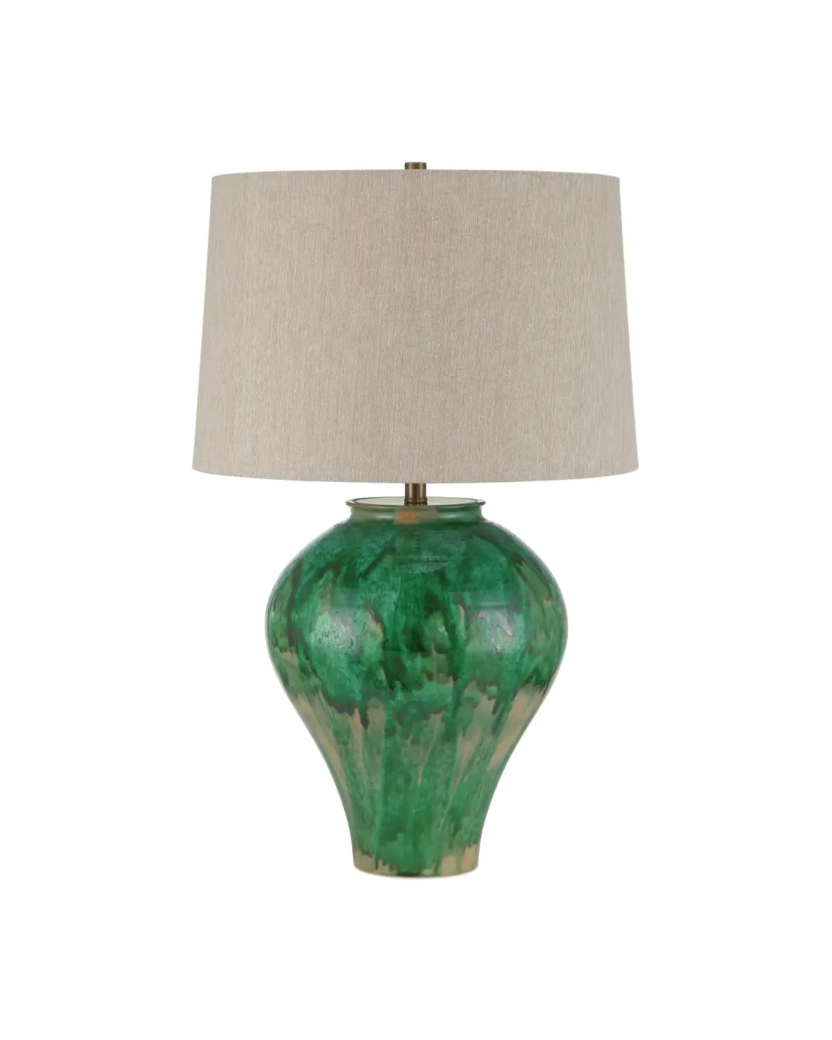 CURREY & COMPANY BLARNEY GREEN TABLE LAMP - Table
