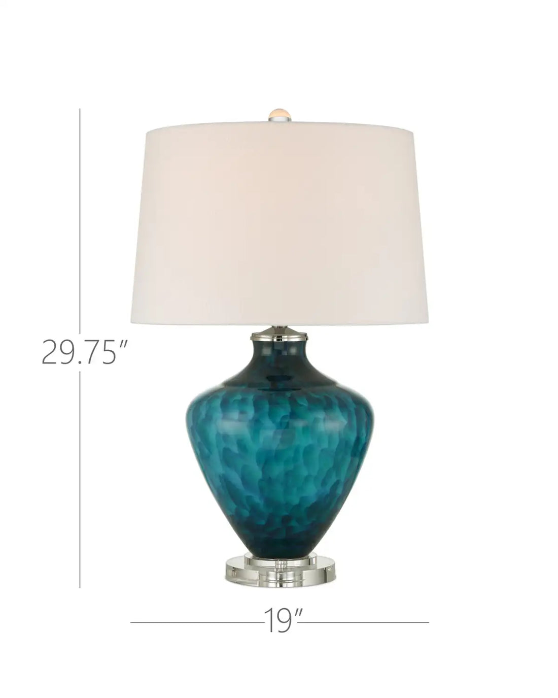 CURREY & COMPANY SAPPHIRE BLUE TABLE LAMP - Table