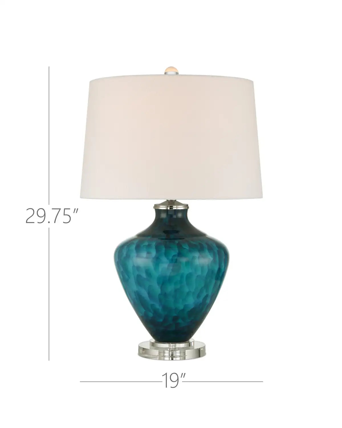 CURREY & COMPANY SAPPHIRE BLUE TABLE LAMP - Table