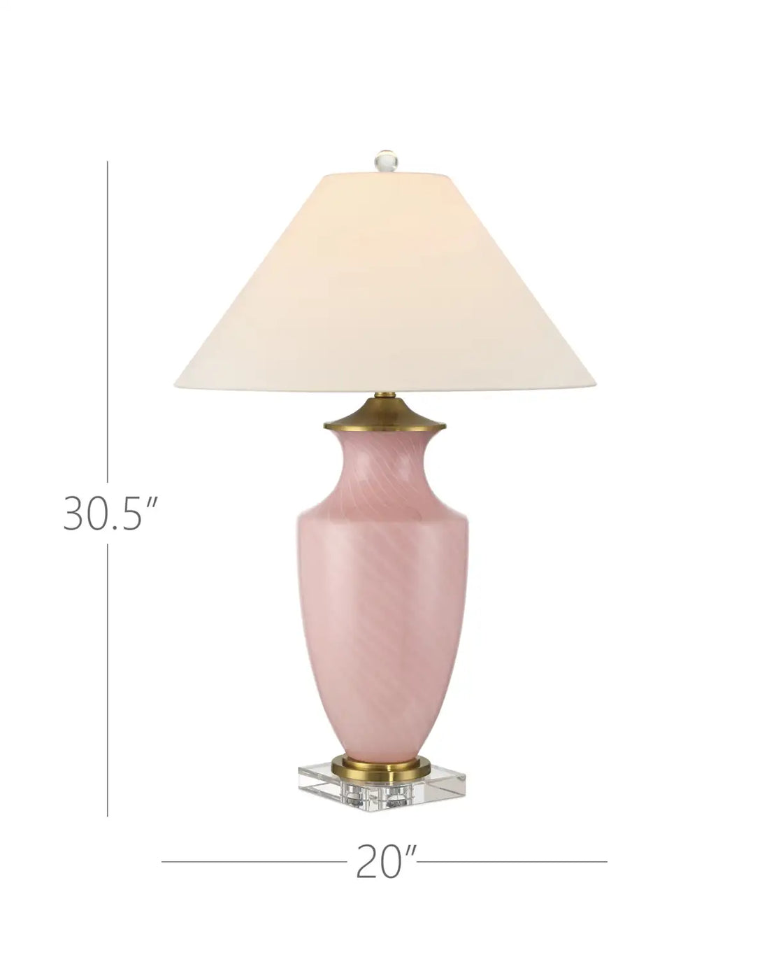 CURREY & COMPANY LUCY PINK TABLE LAMP - Table