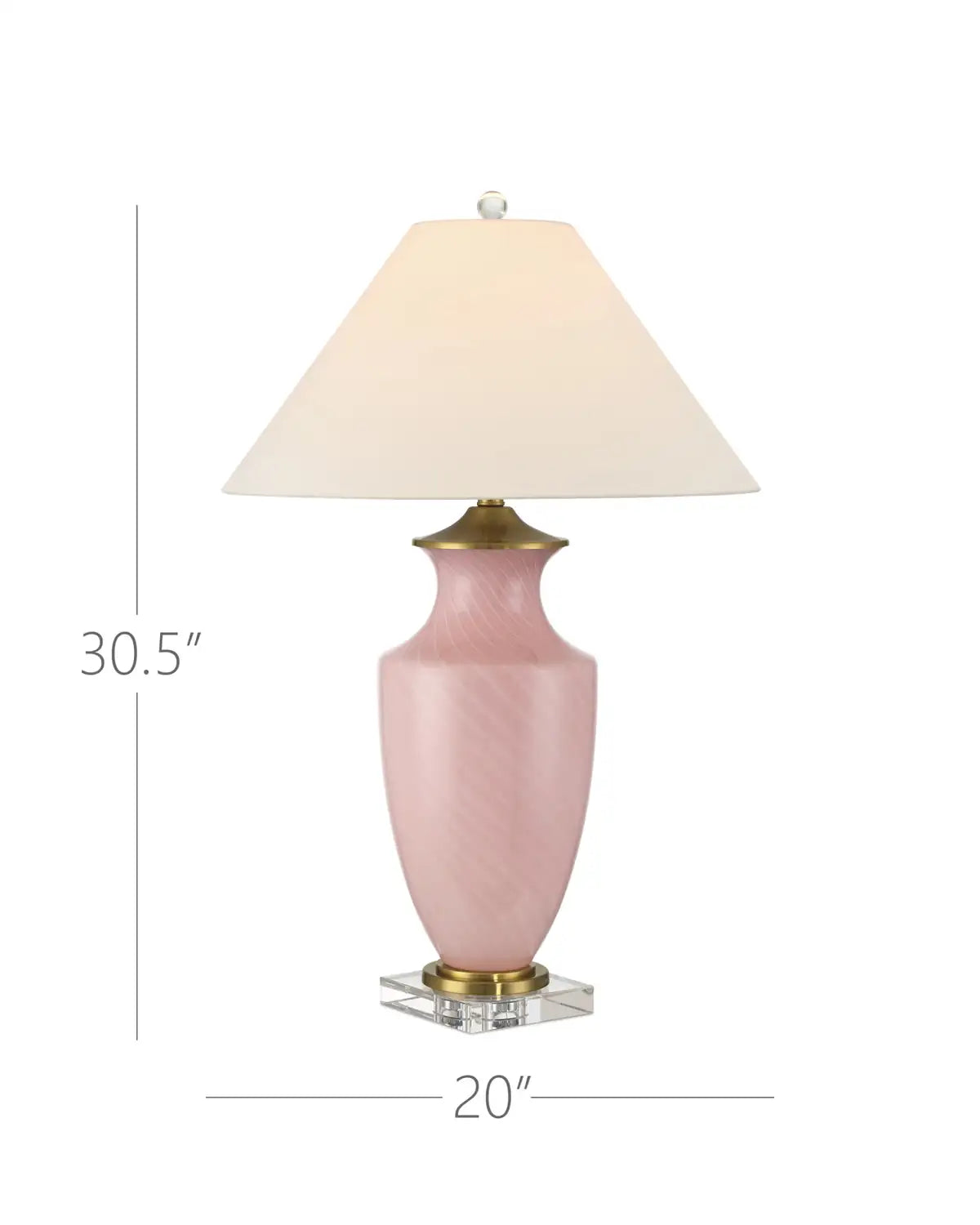 CURREY & COMPANY LUCY PINK TABLE LAMP - Table