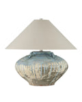 CURREY & COMPANY CATANIA ANTIQUE BLUE DRIP TABLE LAMP - Table