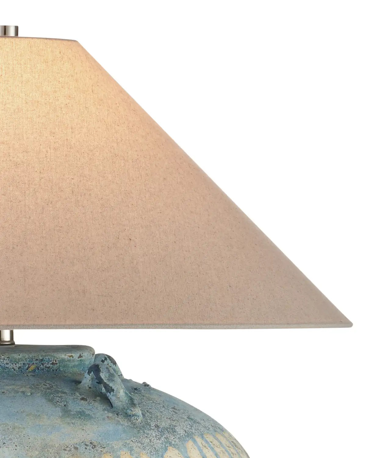CURREY & COMPANY CATANIA ANTIQUE BLUE DRIP TABLE LAMP - Table