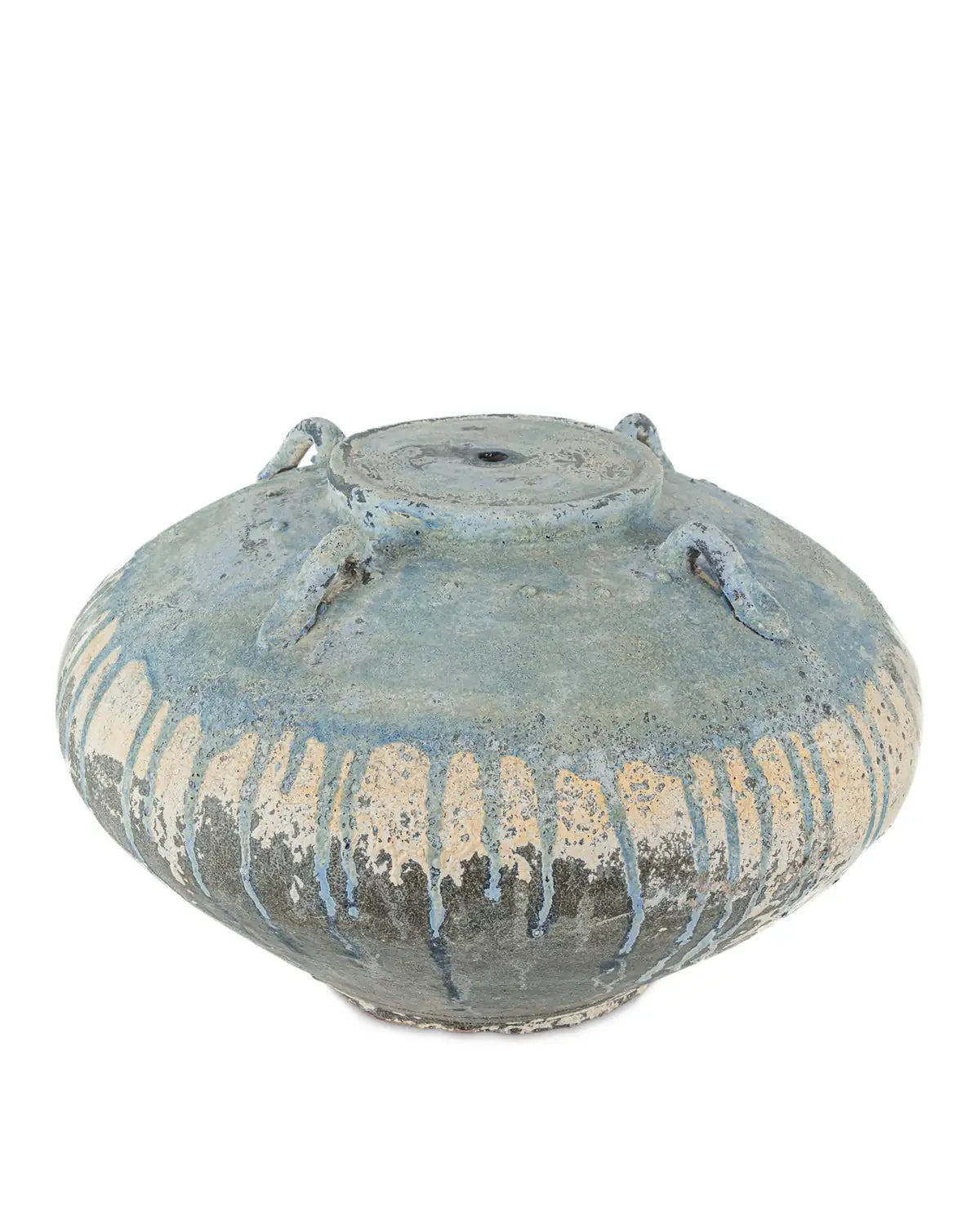 CURREY & COMPANY CATANIA ANTIQUE BLUE DRIP TABLE LAMP - Table