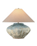CURREY & COMPANY CATANIA ANTIQUE BLUE DRIP TABLE LAMP - Table