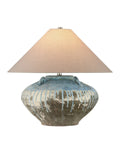 CURREY & COMPANY CATANIA ANTIQUE BLUE DRIP TABLE LAMP - Table