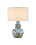 CURREY & COMPANY CATANIA ANTIQUE BLUE DRIP GOURD TABLE LAMP - Table