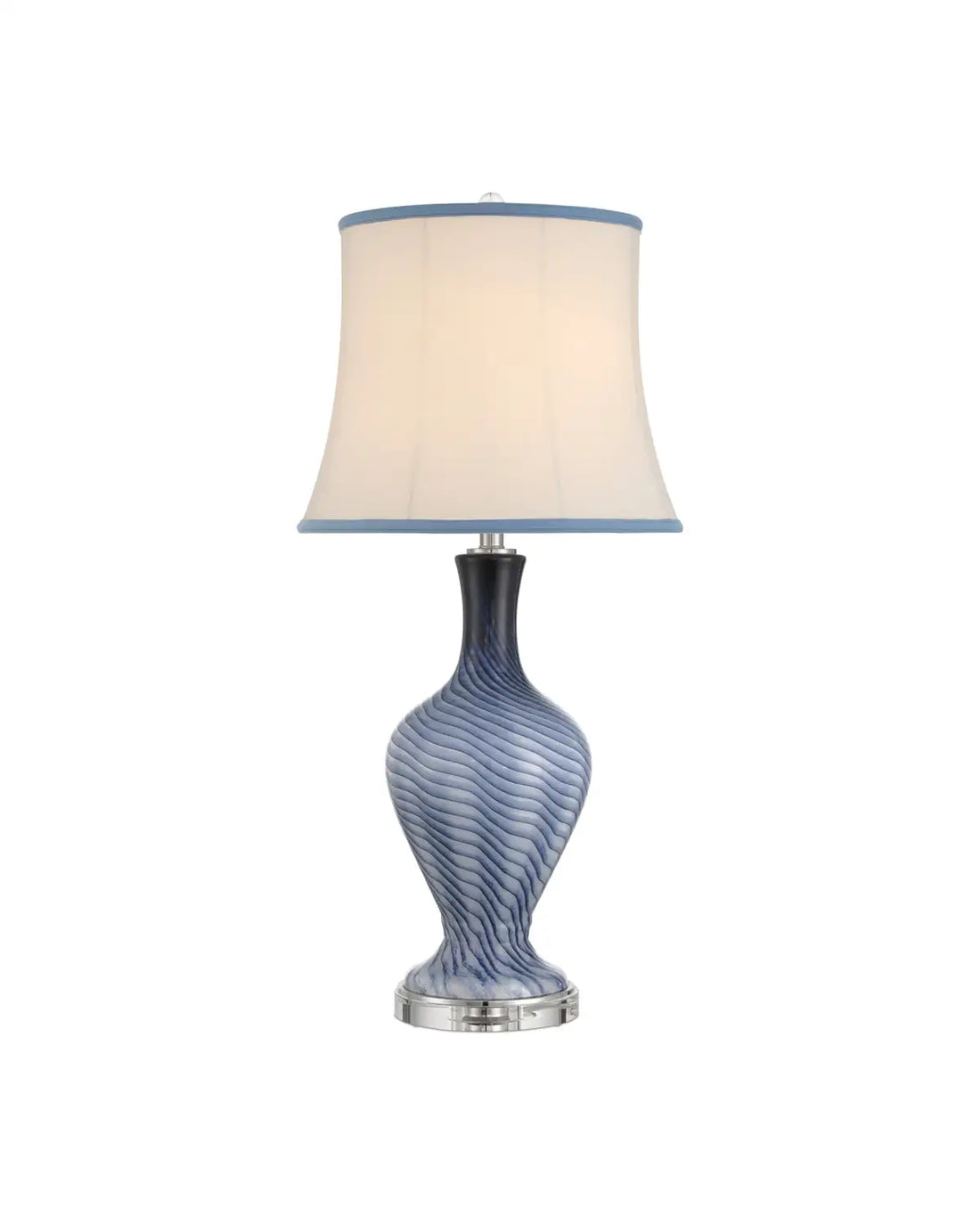 CURREY & COMPANY ZETA BLUE TABLE LAMP - Table