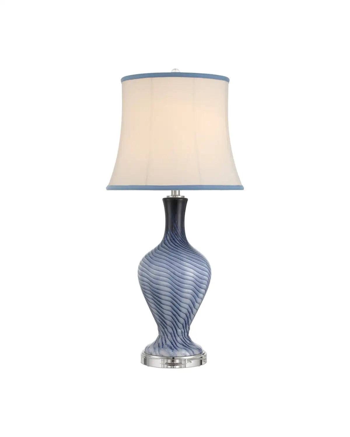 CURREY & COMPANY ZETA BLUE TABLE LAMP - Table