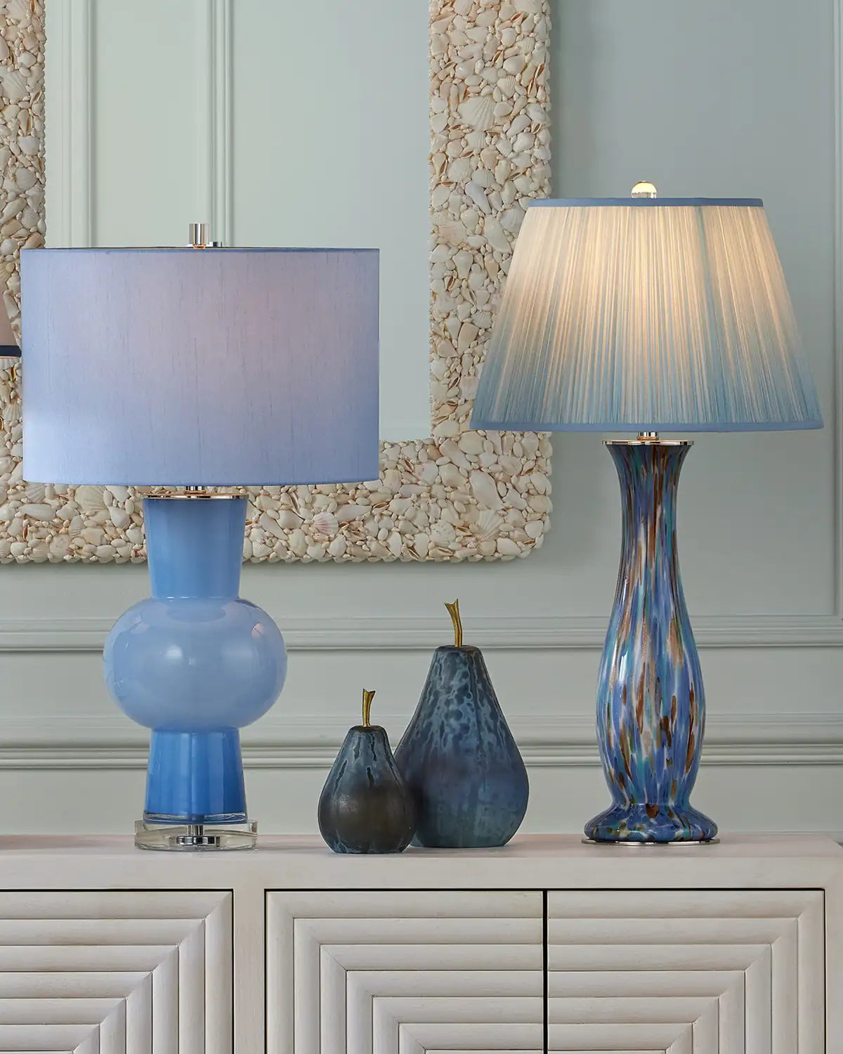 CURREY & COMPANY DUENDE BLUE TABLE LAMP - Table