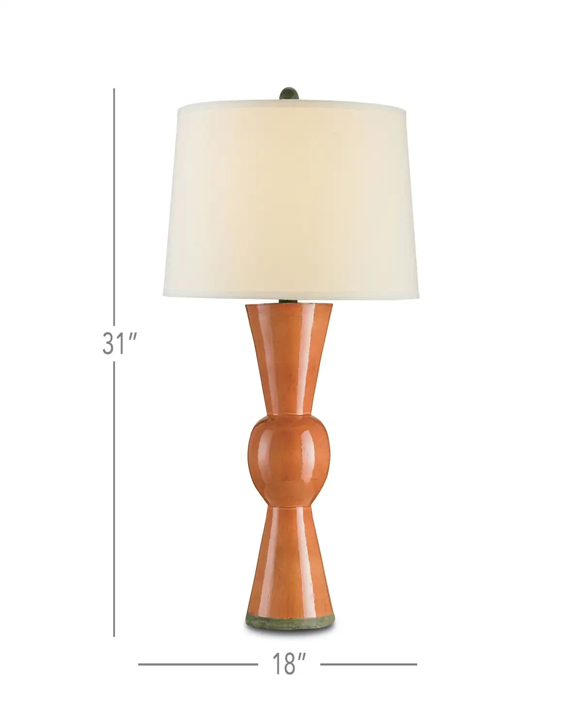 CURREY & COMPANY UPBEAT ORANGE TABLE LAMP - Table