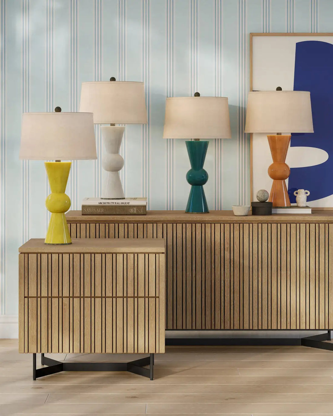 CURREY & COMPANY UPBEAT YELLOW TABLE LAMP - Table