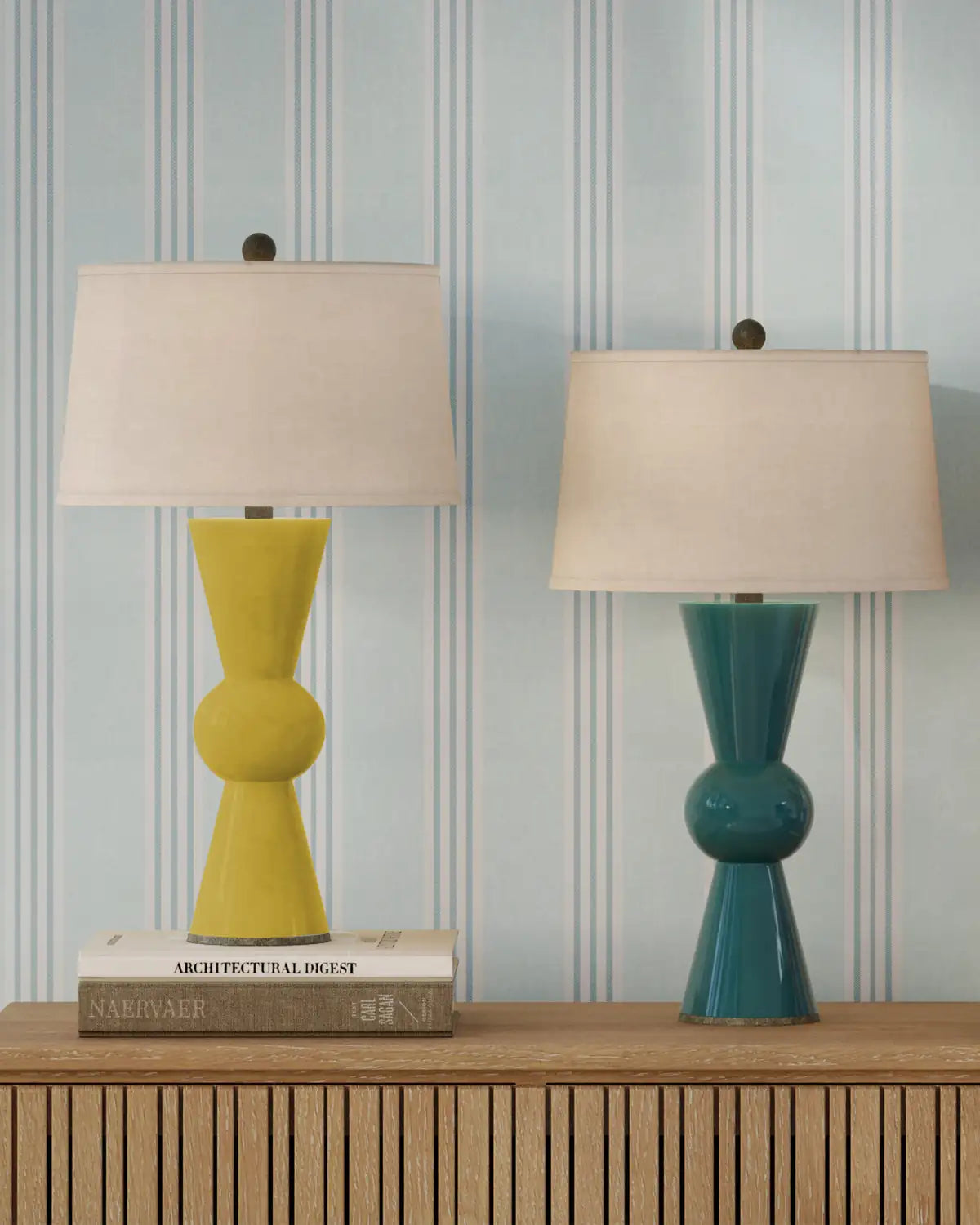 CURREY & COMPANY UPBEAT YELLOW TABLE LAMP - Table