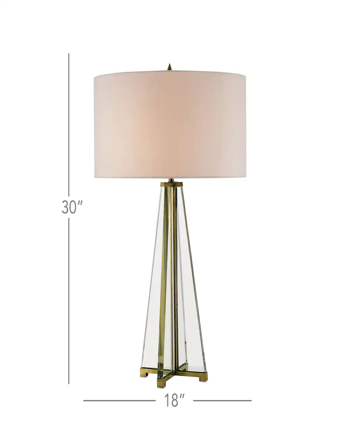 CURREY & COMPANY LAMONT CLEAR TABLE LAMP - Table