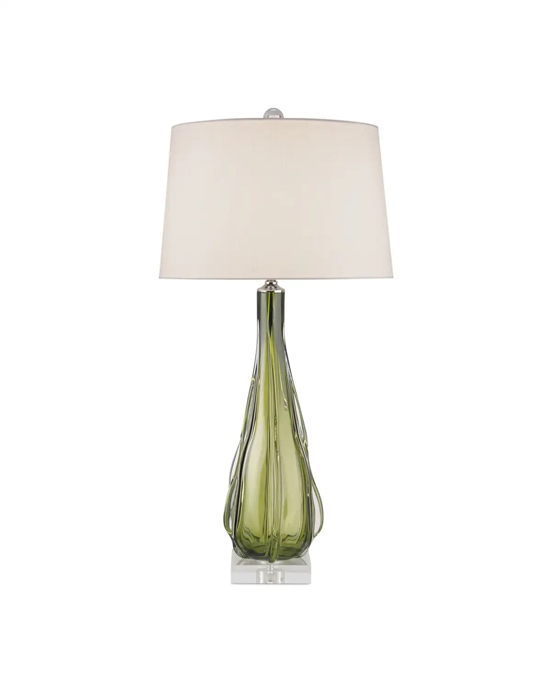 CURREY & COMPANY ZEPHYR GREEN TABLE LAMP - Table