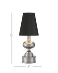 CURREY & COMPANY GALAVANT NICKEL CORDLESS TABLE LAMP - Table