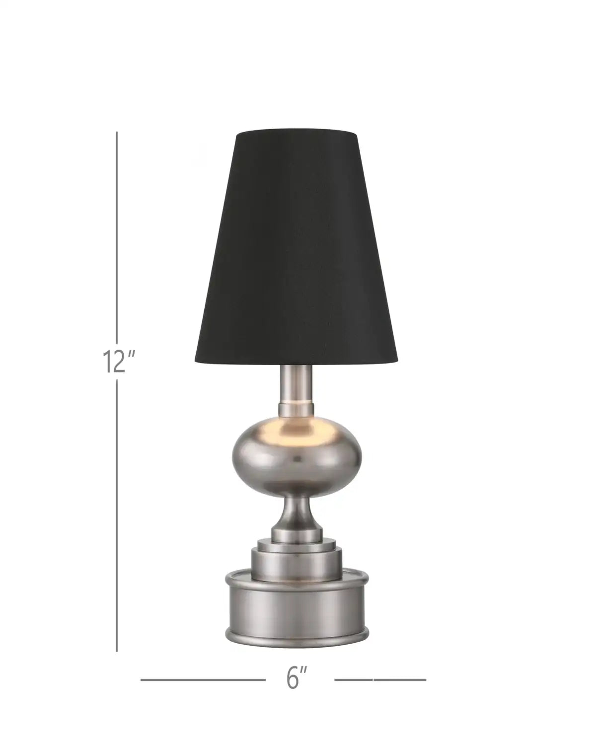 CURREY & COMPANY GALAVANT NICKEL CORDLESS TABLE LAMP - Table