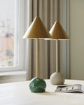 CURREY & COMPANY JOURNEY GREEN & CORDLESS TABLE LAMP - Table