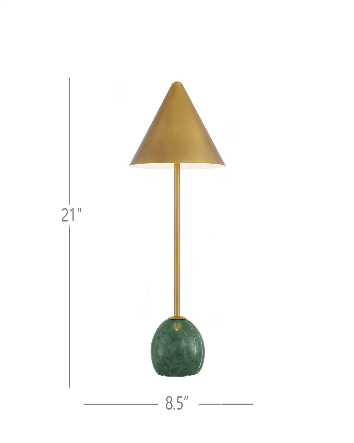 CURREY & COMPANY JOURNEY GREEN & CORDLESS TABLE LAMP - Table