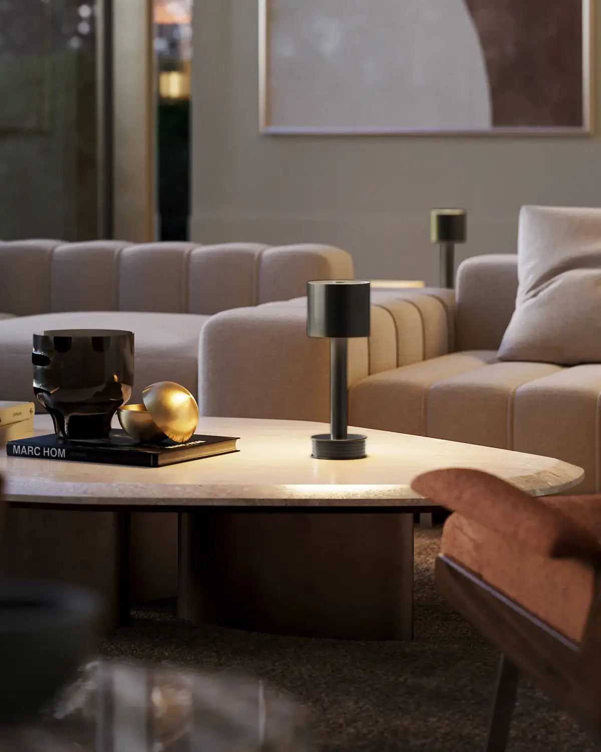 CURREY & COMPANY TRAVERSE CORDLESS TABLE LAMP - Table